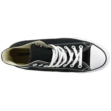 Converse Clothing & Apparel Chuck Taylor All Star Canvas High Top Sneaker, Black/White, 12 Women/10 Men