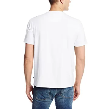 Nautica Men's Crew Neck Pocket T-Shirt in Bright White