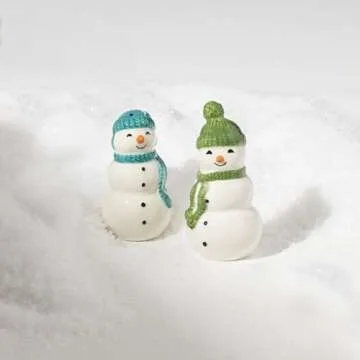 Lenox Balsam Lane Snowman Salt & Pepper Set, 0.37, Green
