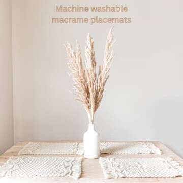 SnugLife Macrame Placemats - Handmade Boho Decor for Dining