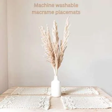 SnugLife Macrame Placemats - Handmade Boho Decor for Dining