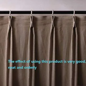 Ailejia 30 Pcs Plastic Adjustable Hooks - Depth Pleat Drapery Hooks for Window, Door and Shower Curtains (White)