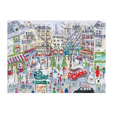 Galison Christmas in Paris 1000 Piece Jigsaw Puzzle