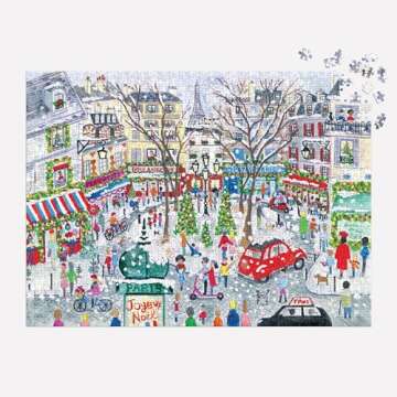 Galison Christmas in Paris 1000 Piece Jigsaw Puzzle