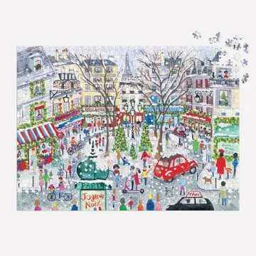 Galison Christmas in Paris 1000 Piece Jigsaw Puzzle