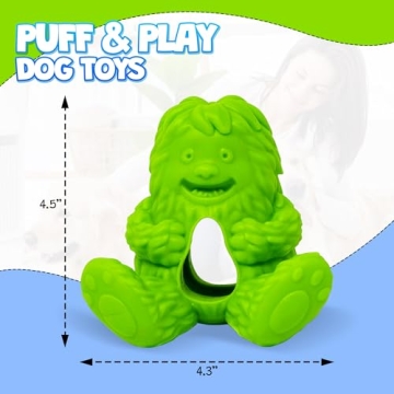 Yeti Puff and Play Dog Toy - Interactive Chew Dispenser