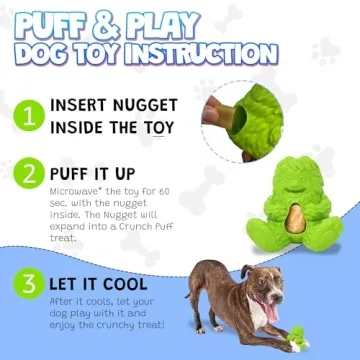 Yeti Puff and Play Dog Toy - Interactive Chew Dispenser