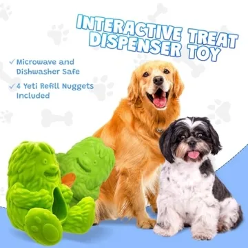 Yeti Puff and Play Dog Toy - Interactive Chew Dispenser