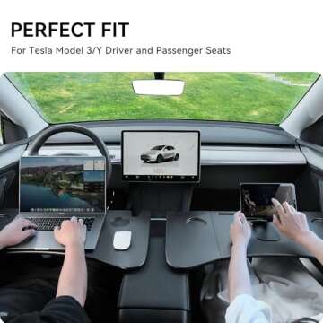 YONZEE Car Laptop Desk for Tesla Model Y & Model 3