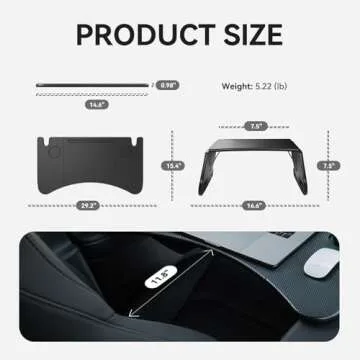 YONZEE Car Laptop Desk for Tesla Model Y & Model 3