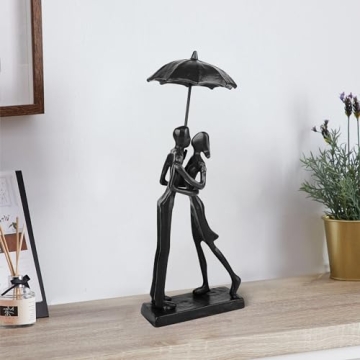 Romantic Kissing Couple Sculpture for Anniversary Gifts