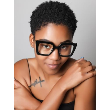 Stylish AIEYEZO Oversized Blue Light Blocking Glasses for Women