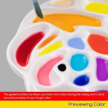 MEEDEN Elegant Porcelain Paint Palette for Artists
