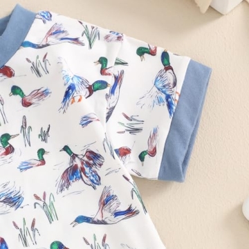 Mallard Duck Baby Romper for 0-3 Months - Soft Cotton