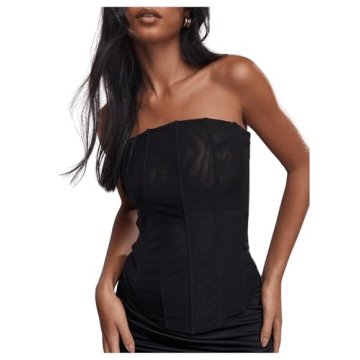 Shop SHENHE Vintage Strapless Corset Top for Women