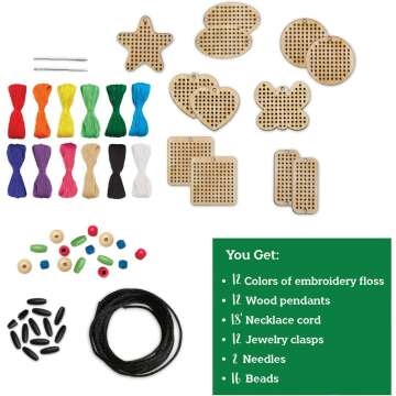 MindWare Cross Stitch DIY Craft Kit for Teens