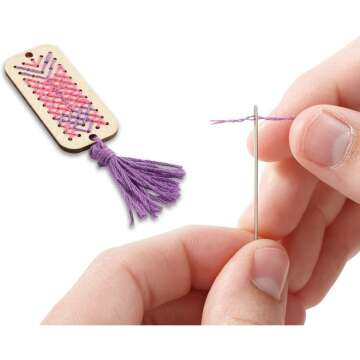 MindWare Cross Stitch DIY Craft Kit for Teens
