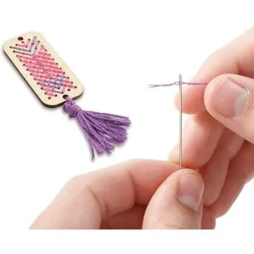 MindWare Cross Stitch DIY Craft Kit for Teens