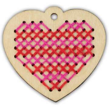 MindWare Cross Stitch DIY Craft Kit for Teens