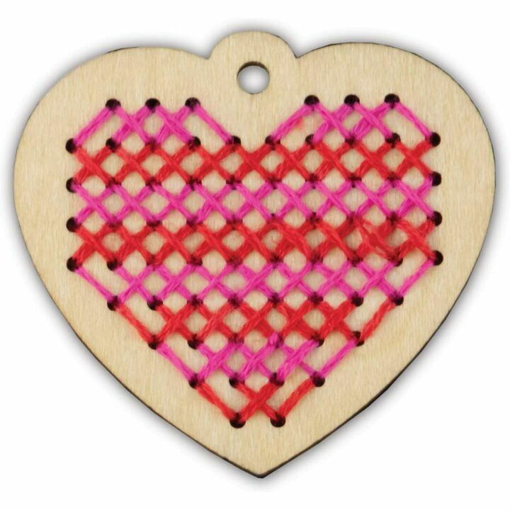 MindWare Cross Stitch DIY Craft Kit for Teens