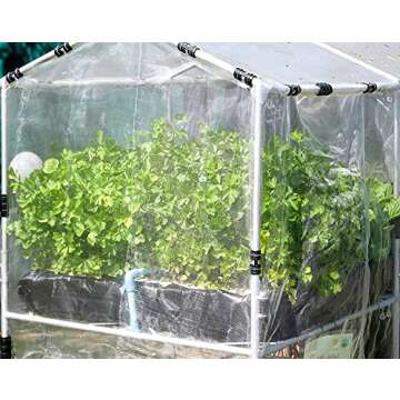 Unves Garden Netting, 10x12ft Row Covers Mosquito Netting, Bird Netting Screen Barrier Garden Mesh Protect Flowers Crops Fruits, Plant Raised Garden Bed Covers Netting