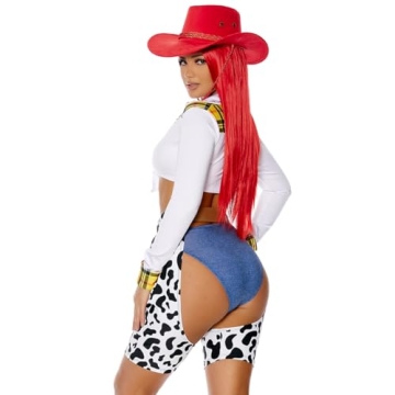 Forplay Women's Giddy Up Sexy Movie Character Costume Set, Multicolor, L/XL