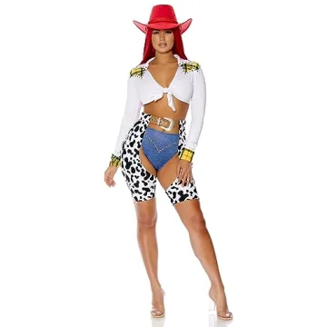Forplay Women's Giddy Up Sexy Movie Character Costume Set, Multicolor, L/XL