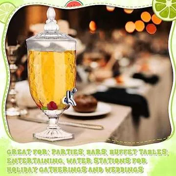 Bokon 1.3 Gallon Drink Dispensers - Elegant Beverage Server