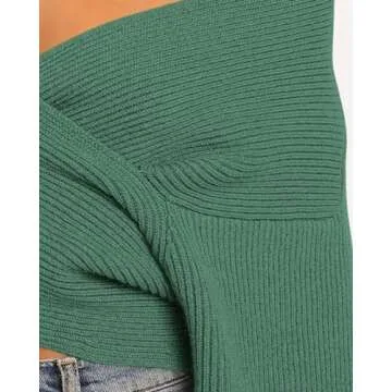 BTFBM Women's Casual V Neck Long Sleeve Sweater
