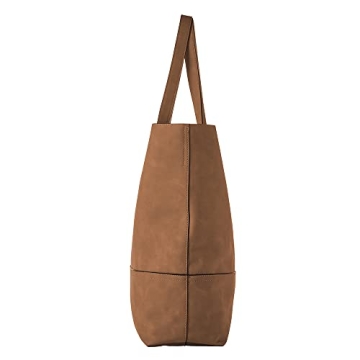 Stylish Oversized Suede Taylor Tote Bag in Camel
