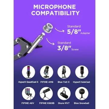 InnoGear Microphone Boom Arm for Popular Mics