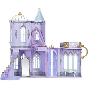 MGA Dream Ella Majestic Castle Playset, Fits 11.5" Fashion Dolls, Furniture & Accessories, Portable ...