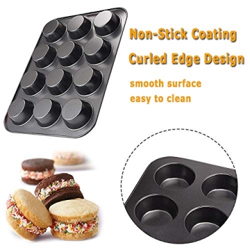 Xilanhhaa Non-Stick 12-Cup Muffin Pan for Easy Baking