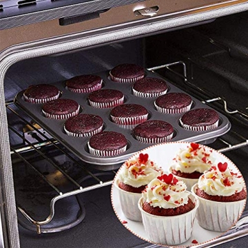 Xilanhhaa Non-Stick 12-Cup Muffin Pan for Easy Baking