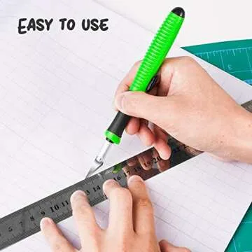 TIFICAL Exacto Knife, 1 Pack Craft Knife with Extra 10 Pcs High Carbon Steel Blades, Sharp Hobby Knife for Crafting, Modeling, Scalpel Knife, Precision Knife, Exacting Knife for Home and Studio Use