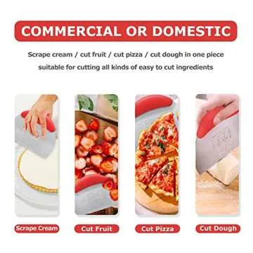 Pastry Cutter Dough Scraper - Durable & Versatile Kitchen Tool