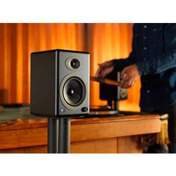 Audioengine A5 Powered Bookshelf Speakers for Music & Gaming