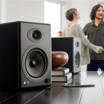 Audioengine A5 Powered Bookshelf Speakers for Music & Gaming