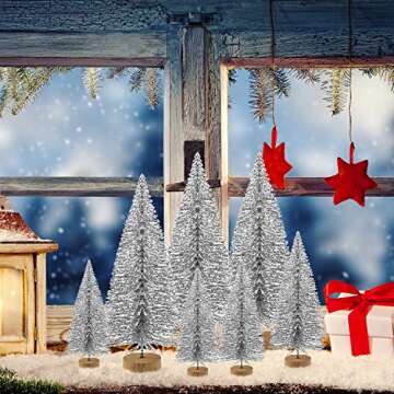 KUUQA Mini Christmas Trees for Festive Decor and DIY
