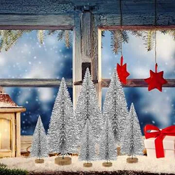 KUUQA Mini Christmas Trees for Festive Decor and DIY
