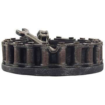 Stylish Motorcycle Chain Ashtray for Bikers and Smokers
