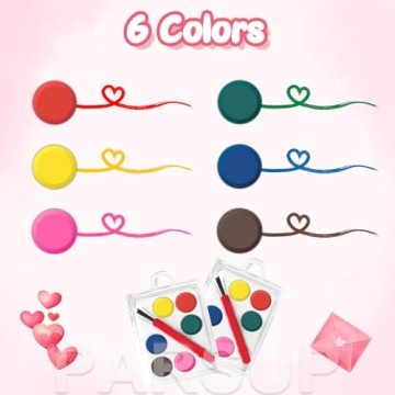 Creative Valentine's Day Cards with Paint Tools for Kids