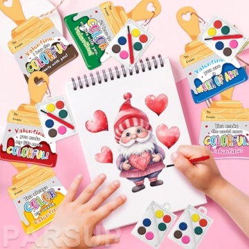 Creative Valentine's Day Cards with Paint Tools for Kids