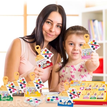 Creative Valentine's Day Cards with Paint Tools for Kids