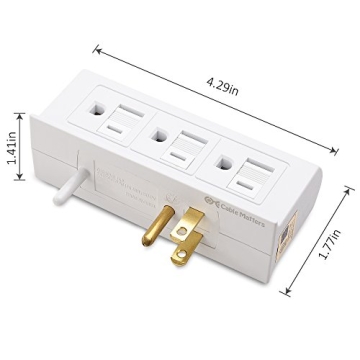 Cable Matters 6 Outlet Splitter for Efficient Power Management