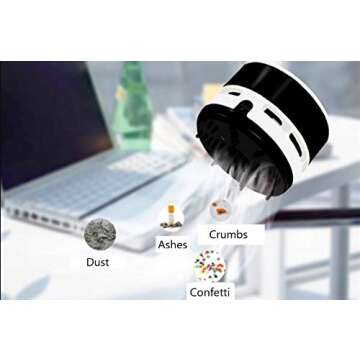 Premium Handheld Vacuum Cleaner | Cordless Mini Handheld Vacuum | Desk Vacuum | Crumb Vacuum | Glitter Vacuum | Hand Vacuum for Home, Office, Car | Battery Operated Keyboard Cleaner (Pink)