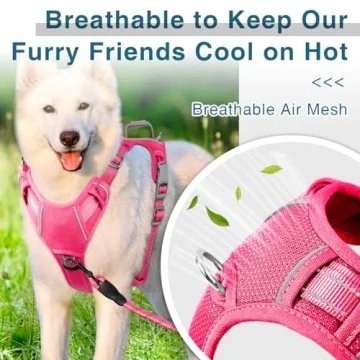 BARKBAY No Pull Dog Harness - Heavy Duty, Reflective, Adjustable