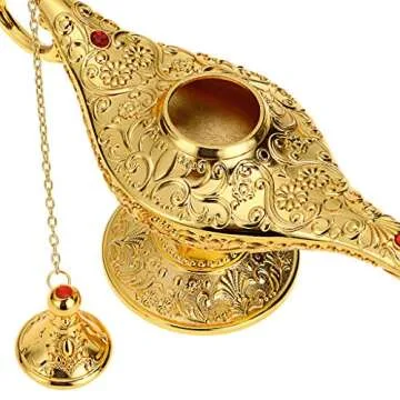 Hipiwe Vintage Aladdin's Genie Lamp for Home Decoration