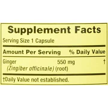 Spring Valley Ginger Root for Nausea Relief and Wellness