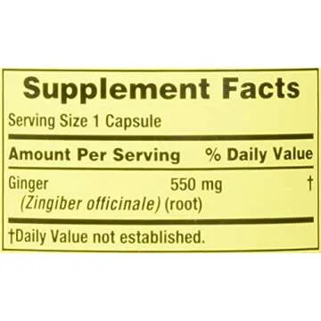 Spring Valley Ginger Root for Nausea Relief and Wellness